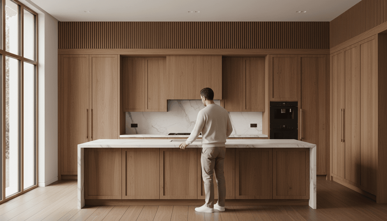 Shiva Pavaday, kitchen fitting specialist, working on a kitchen refit project in St Albans